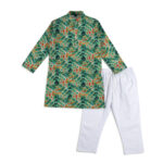 Tie-Dye Green Breeze Panjabi + White Payjama - Image 4