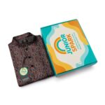 Classic Maroon Motif Panjabi + White Payjama - Image 5