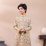 Floral Panjabi + White Payjama