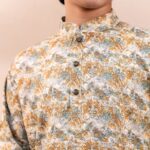 Floral Panjabi + White Payjama - Image 2