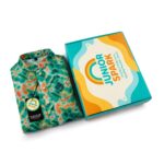 Tie-Dye Green Breeze Panjabi + White Payjama - Image 3