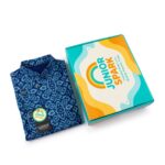 Aurora Blue Drape Panjabi + White Payjama - Image 4