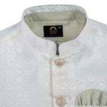 Premium Pastel Soft Green Panjabi with Koti- 3Pcs - Image 4